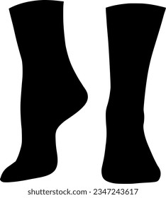 Black Socks template vector illustration