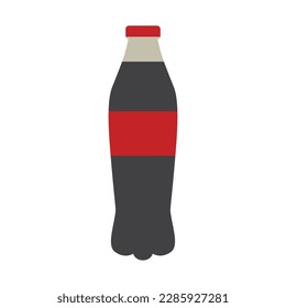 ilustración vectorial del icono de color soda negro