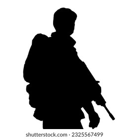 Vector de soldado negro para descarga