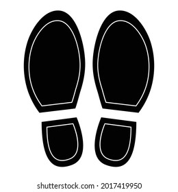 black sole. icon vector illustration