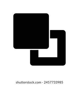 Black Solid Fill vector icon