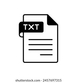 Black Solid Font File vector icon