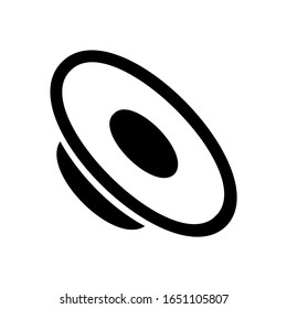 Black Sound audio symbol for banner, general design print and websites. Illustration vector. eps 10