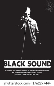 Black Sound Gig Poster Flyer Template