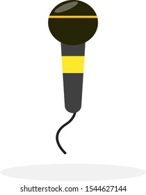 black sound mic graphic vector