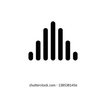 black Sound wave background. Vector illustration