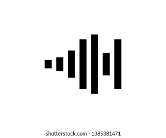 black Sound wave background. Vector illustration