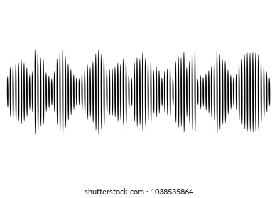 Vector Illustration Lofi Glitched Lines Soundwave Stock Vector (Royalty ...