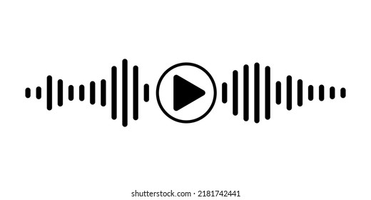 Black sound waves of the equalizer isolated on white background. Vector clipart Illustration.