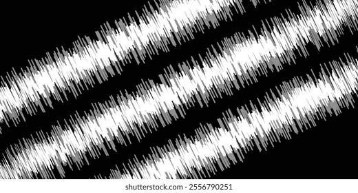 Black sound waves. Music audio frequency, voice line waveform, electronic radio signal, volume level symbol. vektor