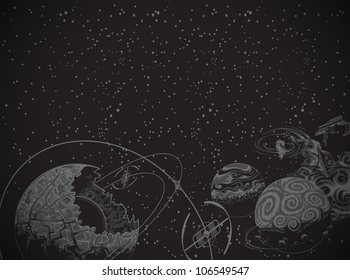 black space background