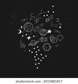 black space galaxy wallpaper background