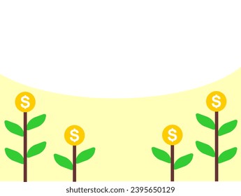 black space vector background with dollar tree element
