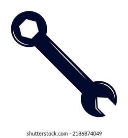 schwarzer Spanner-Design auf Weiß