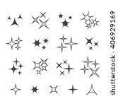 Black sparkles, glowing light effect stars and bursts vector set. Bright firework, decoration twinkle, shiny flash vecor illustration