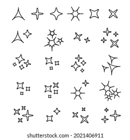Black sparkles, glowing light effect stars and bursts vector set. Bright firework, decoration twinkle, shiny flash vecor illustration
