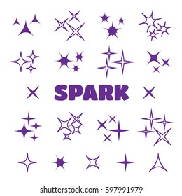 Black sparkles, glowing light effect stars. sparkles vector