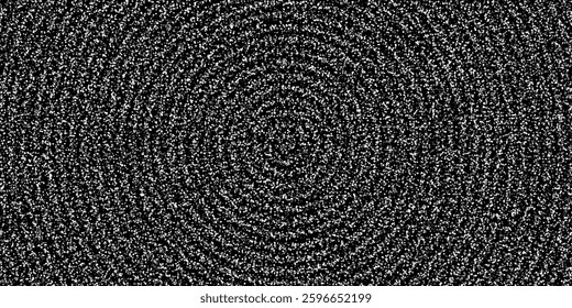 Black Sparkling Concentric Dot Background