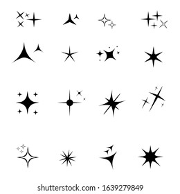 Vector Icons Sparkles Symbol Collection On Stock Vector (Royalty Free ...