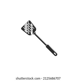 black spatula vector illustration element design template