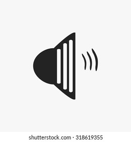 Black Speaker icons set. Vector Illustration eps10. 