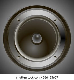 Black speaker sign icon
