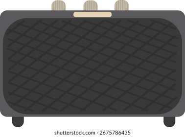a black speaker with three buttons