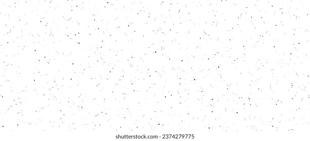 Black speckles seamless background. Dusty noise film texture. Old grunge particles, scratches, fibers, flecks repeating wallpaper. Vintage rough dirty overlay. Gritty sand specks effect. Vector 