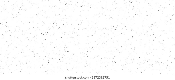 Black speckles seamless background. Old dusty noise film texture. Grunge particles, scratches, dots and flecks repeating wallpaper. Vintage rough dirty overlay. Gritty sand distressed effect. Vector 