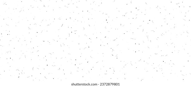 Black speckles seamless background. Old dusty noise film texture. Grunge particles, scratches, fibers, flecks repeating wallpaper. Vintage rough dirty overlay. Gritty sand distressed effect. Vector 