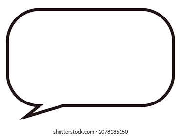 Black speech bubble icon on white background.