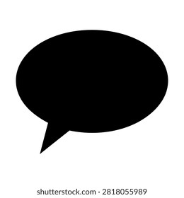 Black speech bubble thought icon