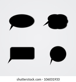 Black Speech Bubbles