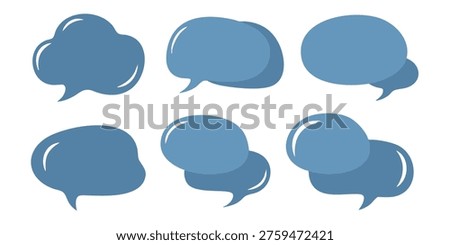 Black speech bubbles are arranged in rows on white background, Various speech bubbles are presented in a visually appealing arrangement on a plain background for communication purposes.