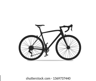 Black speed bike vector