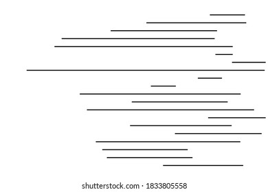 Black speed line vector illustration