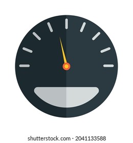 schwarzer Tachometerdesign auf Weiß