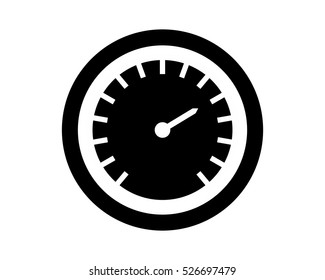 black speedometer black silhouette image vector icon logo symbol