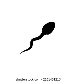 El esperma negro. Ilustración de vectores aislados