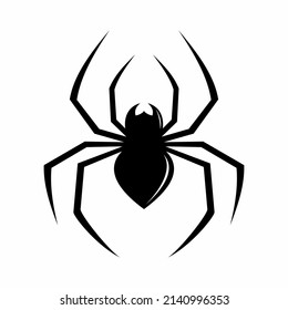 black spider abstract vector logo