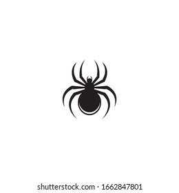 black spider logo template vector illustration icon
