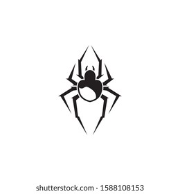 Black Spider Logo unique  icon template vector