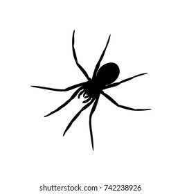 Black Spider Vector Stock Vector (Royalty Free) 742238926 | Shutterstock