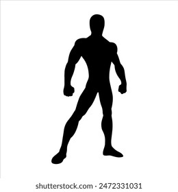 Black spiderman silhouette isolated on white background. Spiderman icon vector illustration design.