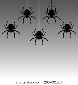 Halloween-Hintergrund. Vektorgrafik. Folgen Sie anderen Spinnenmustern in meiner Sammlung.
