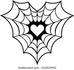 Vector illustration of spider character and web in cartoon style for  Halloween design. Gothic spiderweb 23413739 Vector Art at Vecteezy