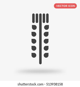 Black spike vector icon on white background