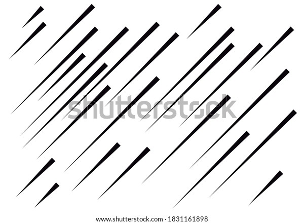 Black Spikes Falling On White Background Stock Vector (Royalty Free ...