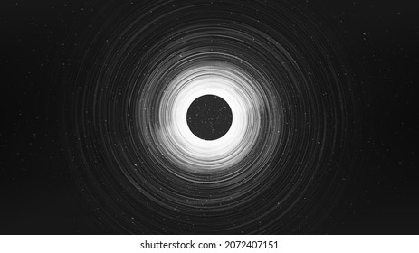 Black Spiral Black hole on Galaxy background with Milky Way spiral,Universe and starry concept design,vector