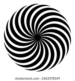 Diseño de tipo de logotipo en espiral negra. Qué bien. 